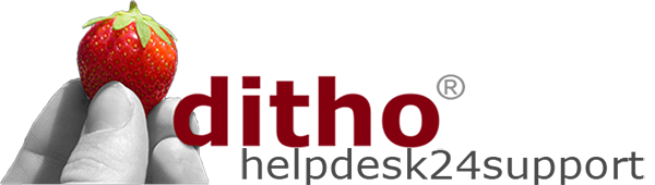 Homepage für Help Center „ditho helpdesk24support“